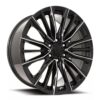FR 205 - PLATINUM V REPLICA WHEEL - GLOSS BLACK BALL MILLED