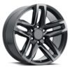 FR 94 – SILVERADO Z71 TRAIL BOSS REPLICA WHEELS - TITANIUM GRAY MACHINED FACE WITH DARK CLEAR COAT