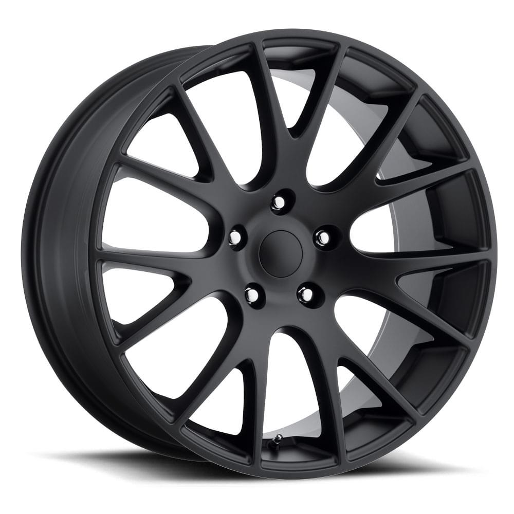FR 70 – DODGE HELLCAT REPLICA WHEELS – SATIN BLACK - Factory