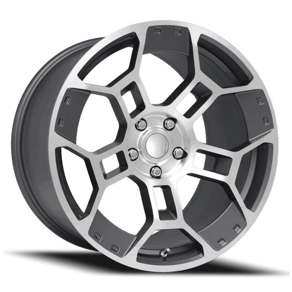 FR 701F - MUSTANG GT-D REPLICA WHEEL - SATIN GUNMETAL MACHINED FACE