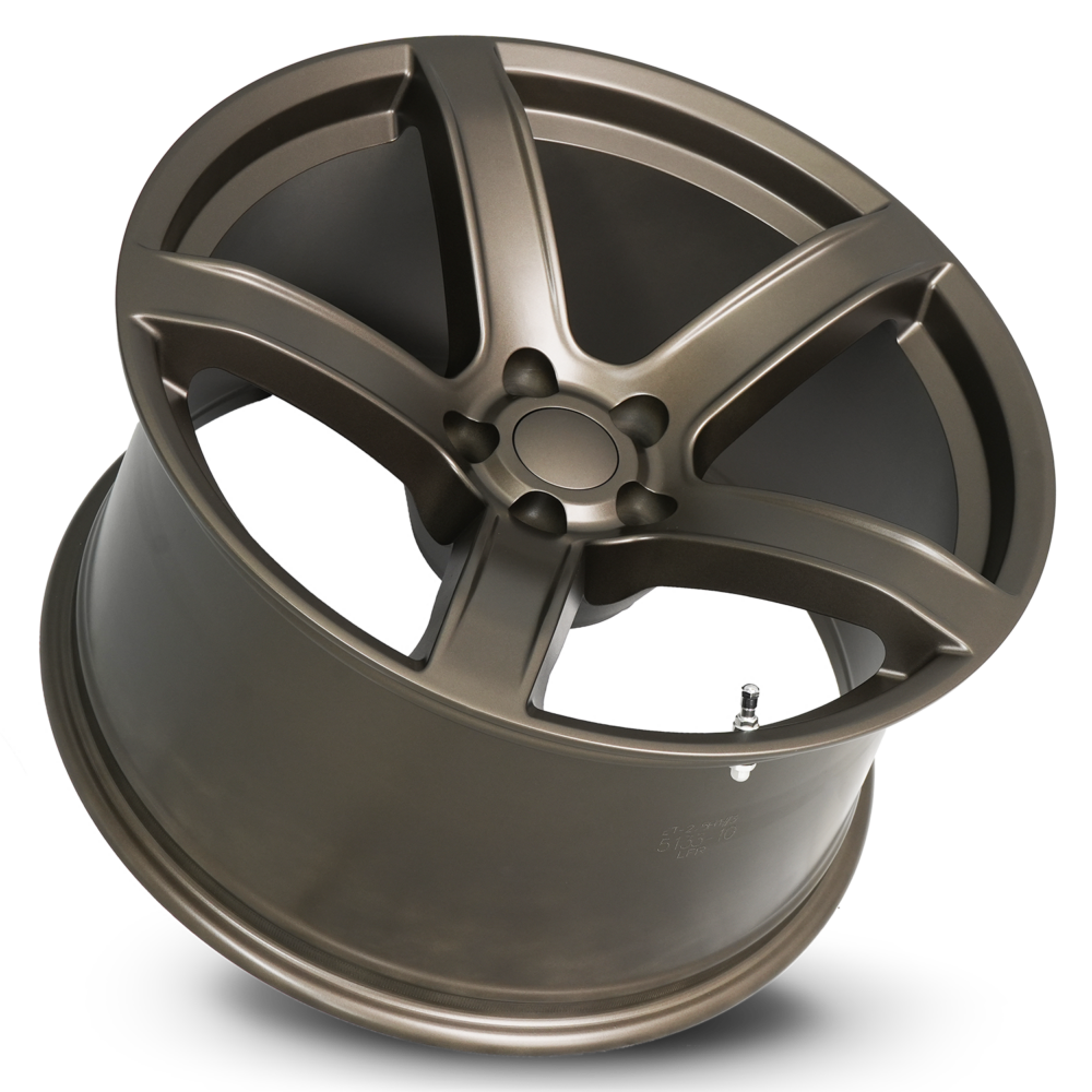 Hellcat Rims Front View FR 77F – DODGE HELLCAT HC2 REPLICA WHEELS – BRONZE - Factory Reproductions