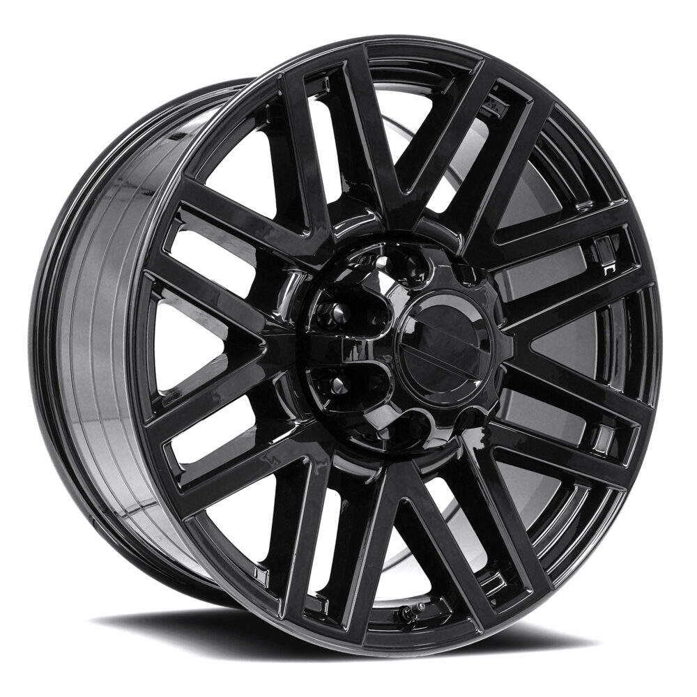 FR 751 - SUPER-DUTY REPLICA WHEELS GLOSS BLACK W/ CLOSED CAP